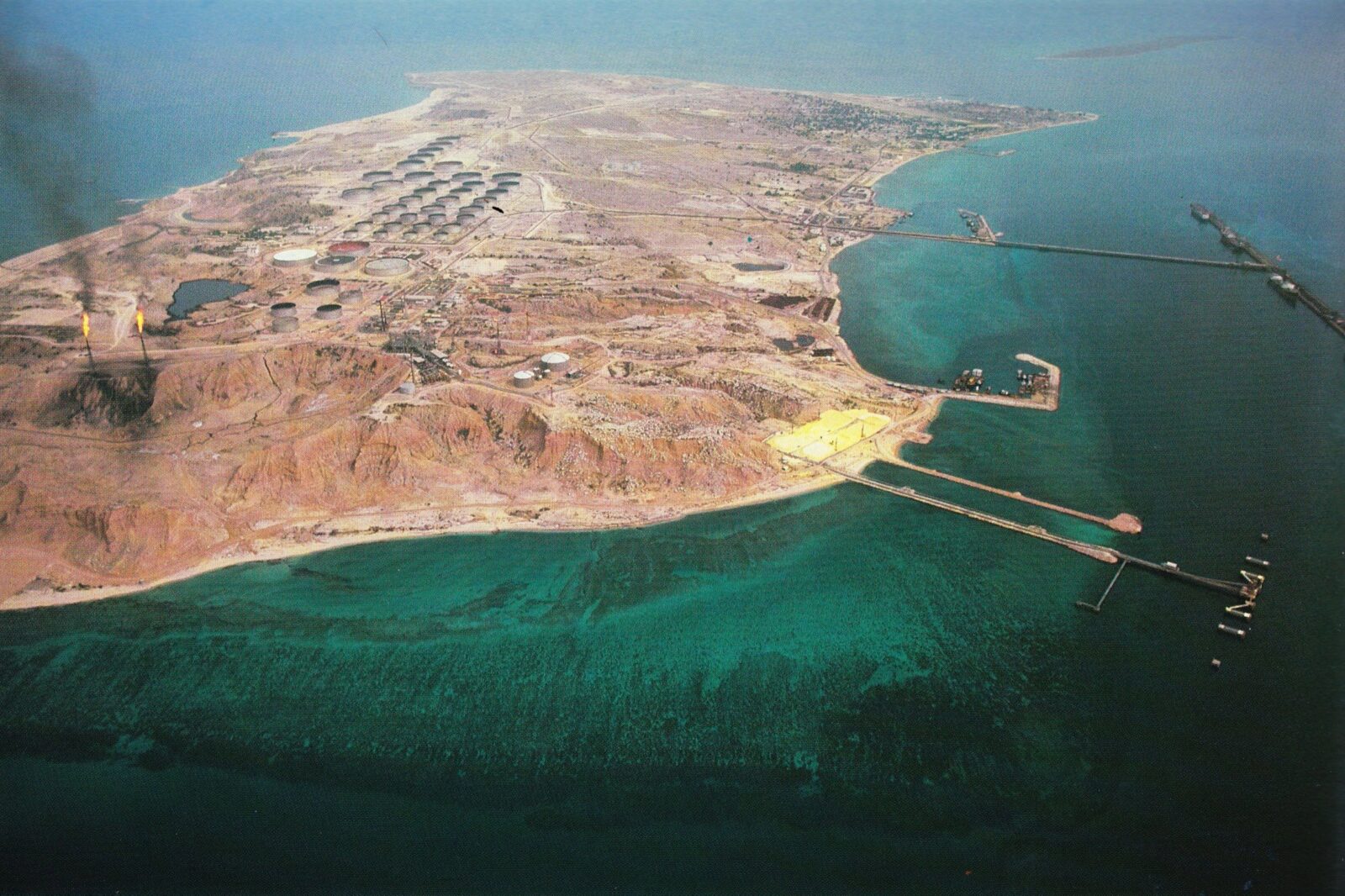 Ilha de Kharg, principal terminal de exportação de petróleo do Irã no Golfo Pérsico