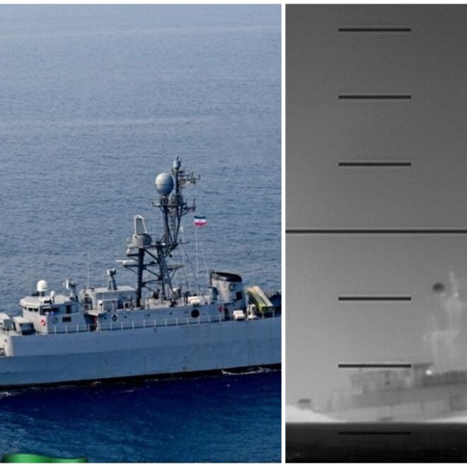 Submarino americano afunda fragata iraniana no Oceano Índico
