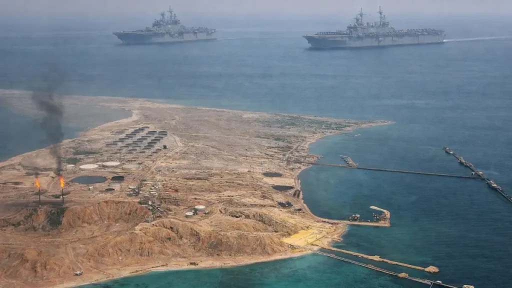 Ilha iraniana vira armadilha para os marines dos EUA