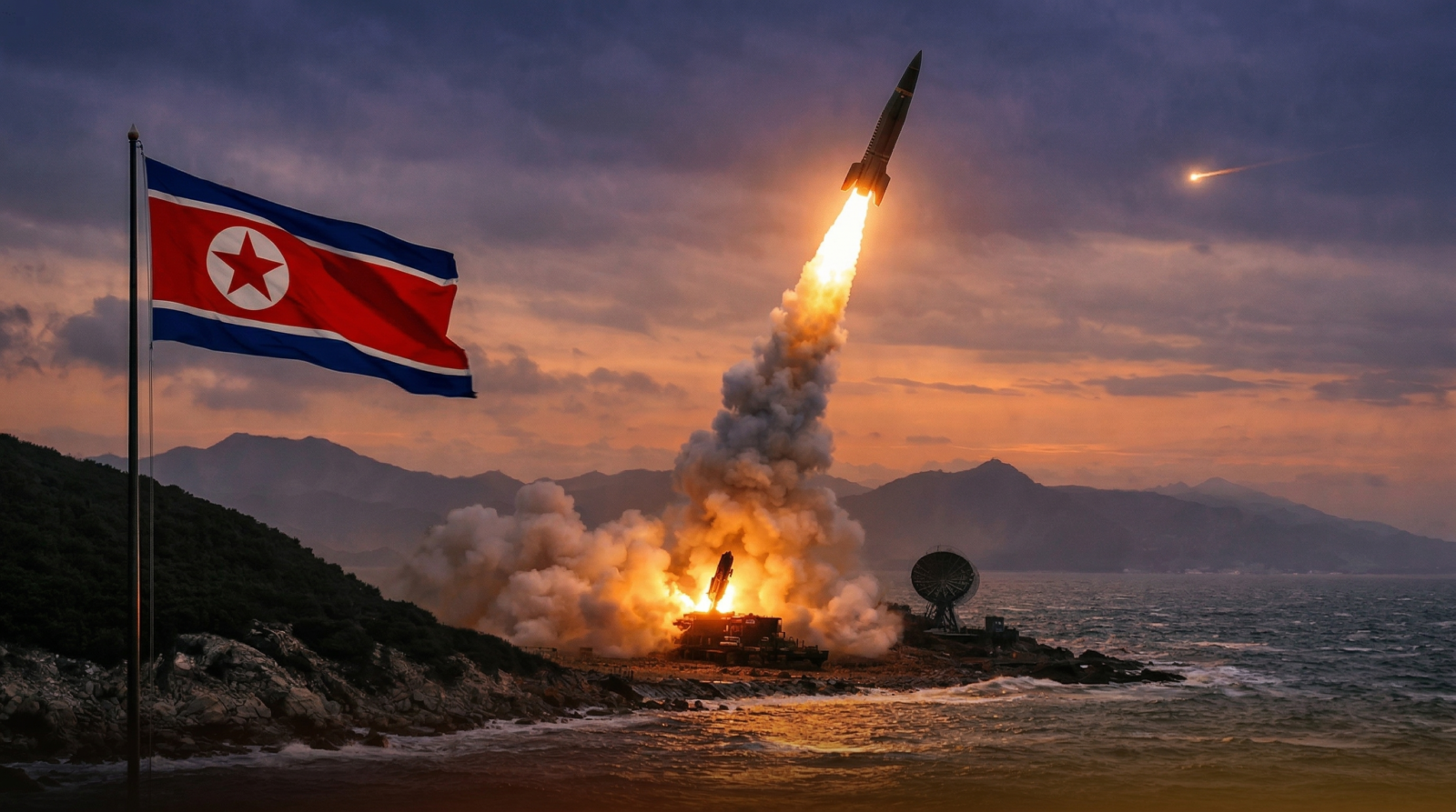 Por que a Coreia do Norte lançou mísseis horas após o cessar-fogo entre EUA e Irã 1 Lançamento de míssil pela Coreia do Norte após cessar-fogo entre EUA e Irã