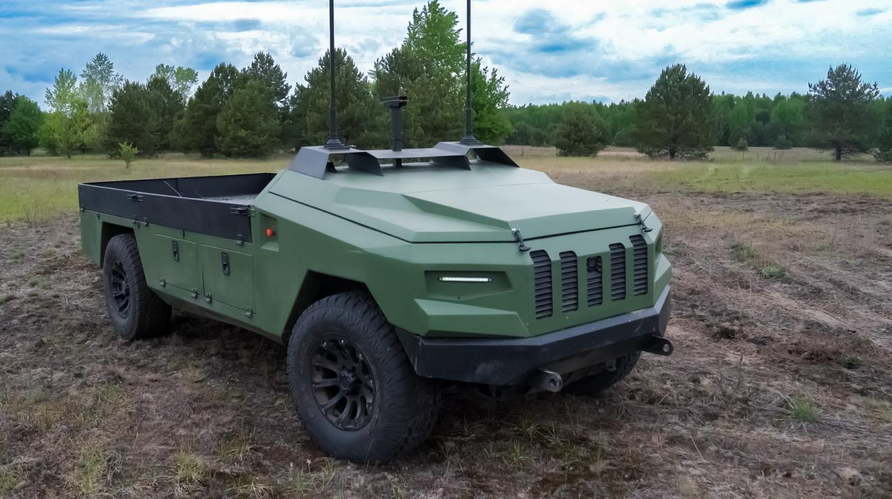 Robôs ucranianos acabam de conquistar uma trincheira russa. Sem um único soldado 4 Veículo terrestre não-tripulado Protector, desenvolvido pela Ukrainian Armor.