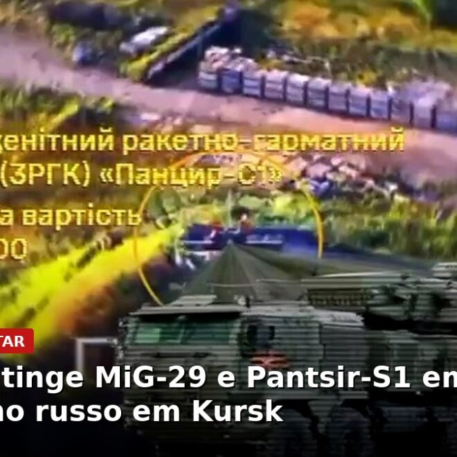 Ucrânia atinge MiG-29 e Pantsir-S1 em aeródromo russo na região de Kursk