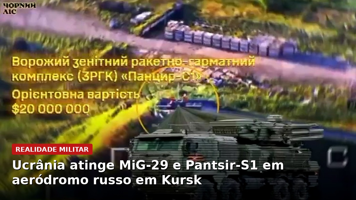 Ucrânia atinge MiG-29 e Pantsir-S1 em aeródromo russo na região de Kursk 1