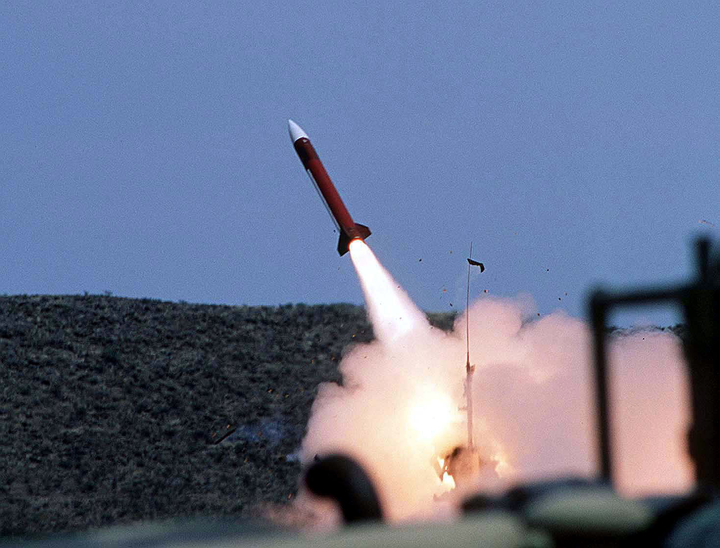 Irã ataca base da OTAN com armas nucleares americanas na Turquia pela terceira vez 1 Lançamento de míssil de defesa aérea Patriot. Foto: Tech. Sgt. James D. Mossman / Força Aérea dos EUA (domínio público)